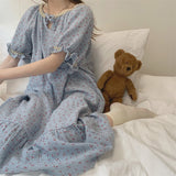 サッカーパフスリーブワンピース/ルームウェア