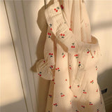 サッカーパフスリーブワンピース/ルームウェア