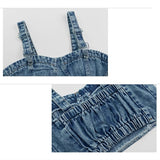 デニムデザインビスチェ(レースインナー付き)