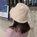 リバーシブルボアバケットハット【ユニセックス】