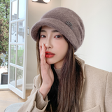 アンゴラブレンドニット帽