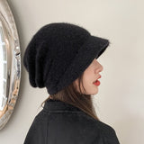 アンゴラブレンドニット帽