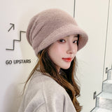 アンゴラブレンドニット帽