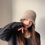 アンゴラブレンドバケットハット