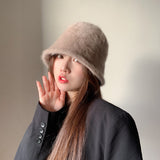 アンゴラブレンドバケットハット