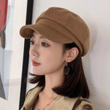 ウールブレンドキャスケット/キャップ