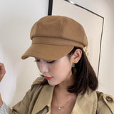 ウールブレンドキャスケット/キャップ