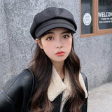 シンプルカラーキャスケット/キャップ