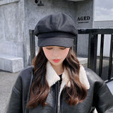 シンプルカラーキャスケット/キャップ