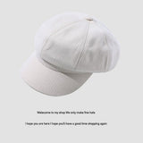 シンプルカラーキャスケット/キャップ