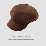 シンプルカラーキャスケット/キャップ