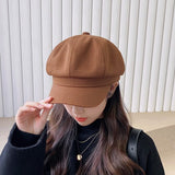 シンプルカラーキャスケット/キャップ