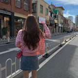 チェックカーディガン&タンク