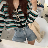 マルチボーダーカーディガン