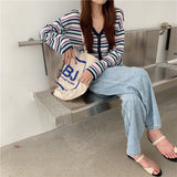 マルチボーダーカーディガン