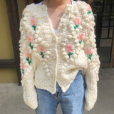 VINTAGE FLOWER カーディガン