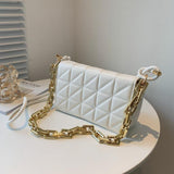 ゴールドチェーンスクエアバッグ