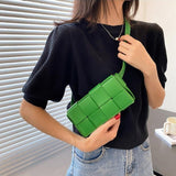 スクエア編み込みバック