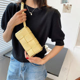スクエア編み込みバック