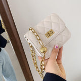 GOLDボールチェーンキルティングバッグ