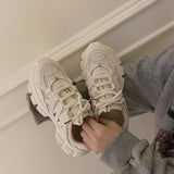 クロスデザインダットスニーカー