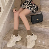 クロスデザインダットスニーカー