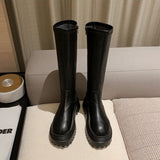 厚底ソールサイドゴアブーツ