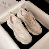 クリーミーホワイト厚底スニーカー