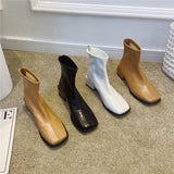 シンプルスクエアブーツ