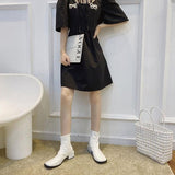 シンプルスクエアブーツ