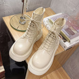 厚底レースアップシューズ