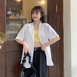 【7色展開】半袖シングルジャケット