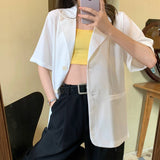 【7色展開】半袖シングルジャケット