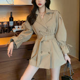 ボリュームスリーブミディトレンチコート