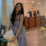 小花柄ギャザーキャミワンピース