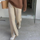 千鳥柄ニットパンツ