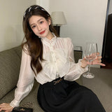 リボンシアーブラウス