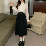 フレアロングスカート