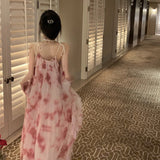 肩ひも柄ワンピース