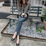 ギンガムチェックカーディガン