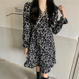 フリル小花柄ワンピース