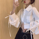 ギャザースリーブブラウス