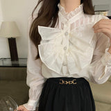 リボンシアーブラウス