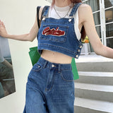 刺繍ビスチェデニムセットアップ