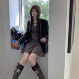 Vネック小花柄ワンピース