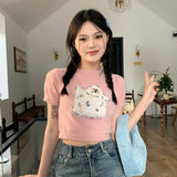 アニマルショートニット