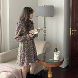 レトロフラワーミニワンピース