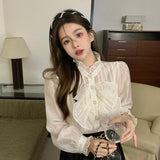 リボンシアーブラウス