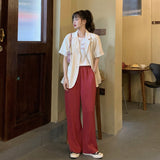 【7色展開】半袖シングルジャケット