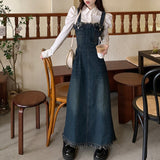 フリンジデニムワンピース